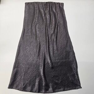 STUDIO B by Bobaeu Satin Skirt Maxi Skirt Metallic Lined Elastic Waist Size S